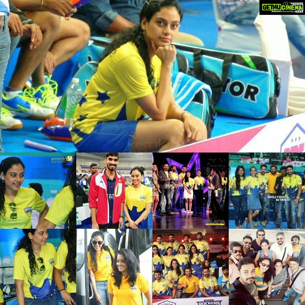 Rupa Manjari Instagram - #CBL2016#BADMINTON love #Chennai rockers# sport&fun