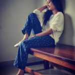 Rupa Manjari Instagram - Many different looks with one pair of blue ikat pant!! Look 2 : Casual ganji top paired with blue ikat pants from @stoker_by_madhi Styled by @stoker_by_madhi #Ikat #ikatpants #getstokered #cottonpants #ganji #sustainablefashion #comfortclothing #casual #instagrammer #instadailly #instafashion #instapost #instamonday #instagirl #instagram #insta #instapicture #actor #kollywood #mollywood #southindia #movie #clothigline #monday