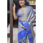 Sabitha Anand Instagram - Silk cotton saree from @mookambikasarees_salem