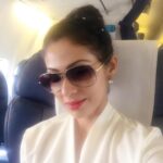 Sadha Instagram – Onboard killing time! #selfietime 😊