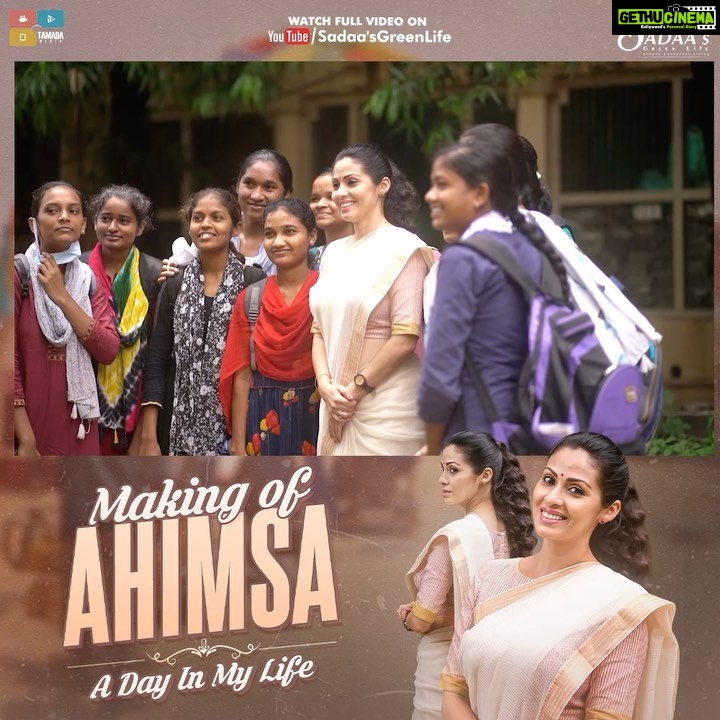 Sadha Instagram - After a long time back into Telugu movies with Ahimsa directed by none other than Teja sir.. do watch the making on my channel #sadaasgreenlife on YT. Link in bio.. Hyderabad