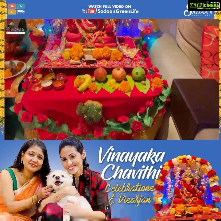 Sadha Instagram - Hi Everyone, This is how I celebrated Ganesh Chaturthi with my dear friend @aparna.b.m and @pom_jimmy_simmy_bingo! So much fun it was! Hope you’ll enjoy watching! 🙏☺️ Link in bio! #GaneshChaturthi #SadaasGreenLife #ActressSadaa #VinayakaChavithiCelebrations #GaneshVisarjan # #vegansofindia #veganmumbai #vegansofig #veganactor #compassion #loveallanimals #ethicalvegan #animallover #gogreen #govegan #plantbased #veganfood #healthyfood #earthlingscafe #veganceleb #veganactor #healthy #mumbaivegans #vegansofindia #crueltyfree #veganlifestyle #whatveganseat #earthlingscafe #festival #festivevibes #vegancelebrity #vegan #veganfood #veganlifestyle Mumbai, Maharashtra