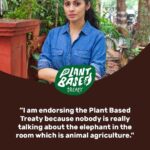 Sadha Instagram - I’m lending my support to the Plant Based Treaty. I’m endorsing the Plant Based Treaty because nobody is really talking about the elephant in the room which is animal agriculture." Take Action: 1️⃣ We are launching the Plant Based Treaty website on Aug 31 where you will be able to endorse the treaty and download guides on taking plant-based actions 2️⃣ Follow us on Facebook, Twitter, YouTube and TikTok and tell all your friends by sharing our posts! Use #PlantBasedTreaty 3️⃣ We are planning actions in 50 cities for our Aug 31 launch including Mumbai, email hello@plantbasedtreaty.org if you'd like to organize an action at your city hall asking your city to endorse the treaty. #vegansofindia #veganmumbai #vegansofig #veganactor #compassion #loveallanimals #ethicalvegan #animallover #gogreen #govegan #plantbased #veganfood #healthyfood #earthlingscafe #healthy #mumbaivegans #vegansofindia #crueltyfree #veganlifestyle #eid #sacrifice #love #loveallanimals #loveallbeings #earthlings #lifepurpose #bekind #bekindtoallkinds Earthlings Cafe