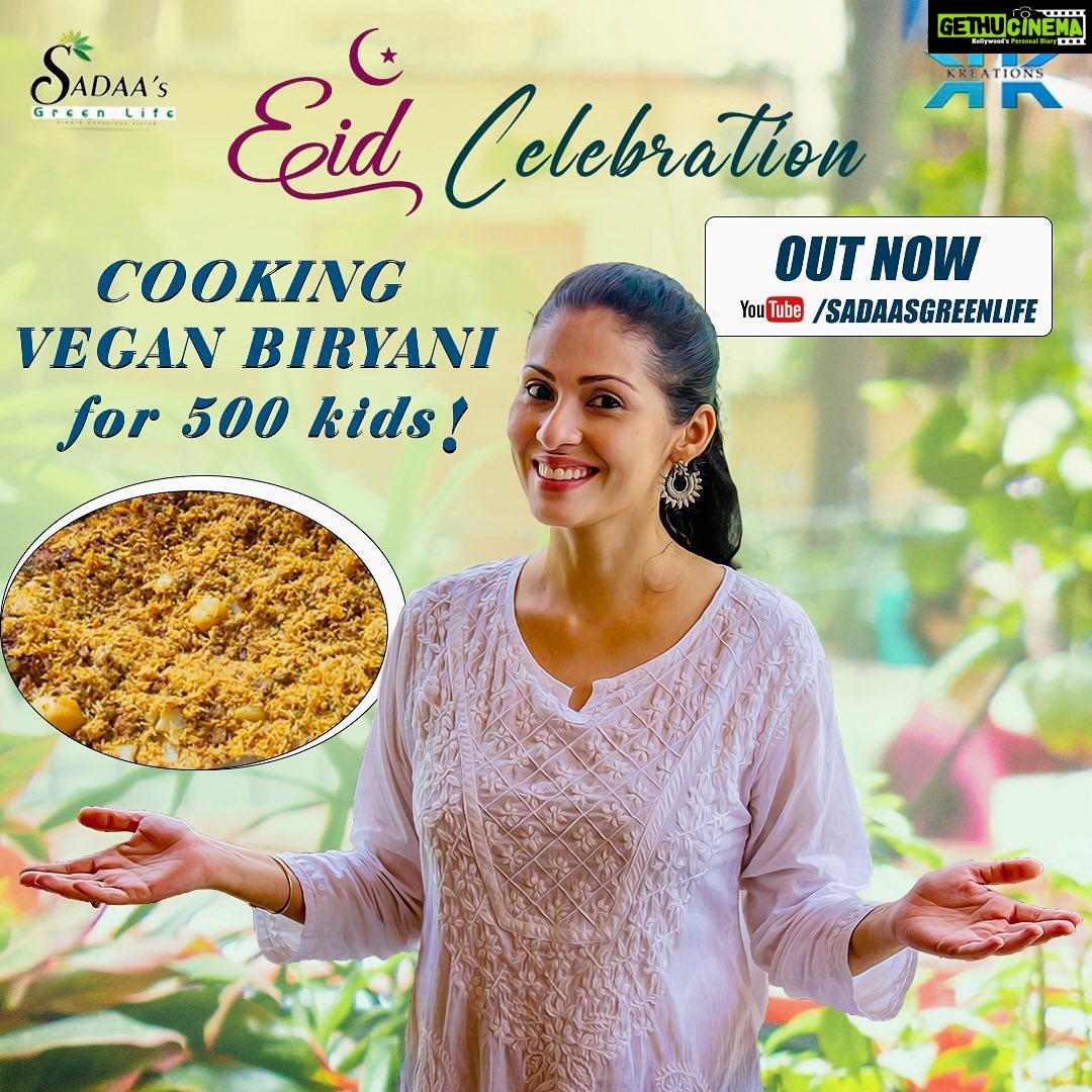 Sadha Instagram - This is how I chose to celebrate Eid today! 💚🌱 Link to the video in bio! Do watch! #vegansofindia #veganmumbai #vegansofig #veganactor #compassion #loveallanimals #ethicalvegan #animallover #gogreen #govegan #plantbased #veganfood #healthyfood #earthlingscafe #healthy #mumbaivegans #vegansofindia #crueltyfree #veganlifestyle #eid #sacrifice #love #loveallanimals #loveallbeings #earthlings #lifepurpose #bekind #bekindtoallkinds #eidmubarak Earthlings Cafe