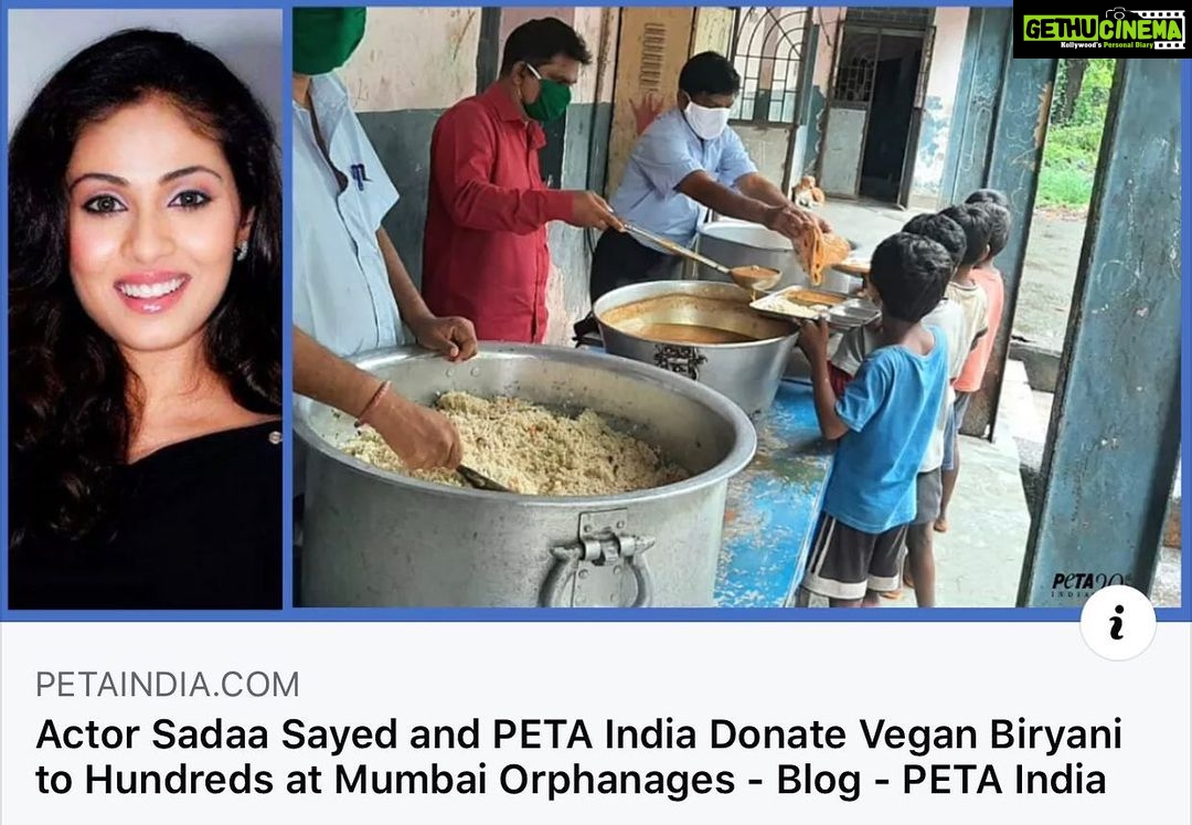 Sadha Instagram - Thank you @petaindia for this! ๐๐๐ฑ Link to full article in bio.. Thereโs really no need to sacrifice an animal to feed the poor.. please make compassionate choice this #eid and donate cruelty free stuff! Spread love, spread compassion! #crueltyfree #Eid #saynotoanimalsacrifice #peta #vegan #veganlife #veganfood #veganlifestyle #gogreen #mumbaivegans #indianvegan Earthlings Cafe