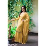 Sadha Instagram - When there's darkness, be your own sunshine! 💛🧡💚 Styled by @impriyankasahajananda Outfit by @bharat_adiani Accessories by @bellofox Photography by @crafty_chandu