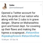 Sadha Instagram - My Twitter account guys! Follow me.. @iamsadaasayed on #twitter #letavnilive #letavnilivefree #savethetiger