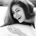 Sadha Instagram - #candid @ it's best!! 😀 #love #laugh #gratitude #peace #blessed #celebration #happiness #actorslife #blackandwhite