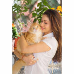 Sadha Instagram - Happy International Cat Day to me, #Sheru & #Laila and all the crazy cat lovers!!! 😻😻😻 #internationalcatday #crazycatlady #catsofinstagram #instacats P.C: @filipjedra