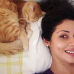 Sadha Instagram - No better companion than this fur-ball! 😘 #appleofmyeye #loveyoutothemoonandback #kingofmycastle #animallover #catlover #unconditionallove #adoptdontshop ❤️