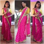 Sadha Instagram - Ugadhi special!! #indiantradition #indianfestival #lovepink 💗💖 #selfdesigned #selfstyled