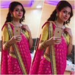 Sadha Instagram - Ugadhi special!! #indiantradition #indianfestival #lovepink 💗💖 #selfdesigned #selfstyled