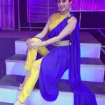 Sadha Instagram - #judge #danceshow #realityshow #weekend #entertainment #fun #lovedance 💛💙