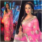 Sadha Instagram - #realityshow #danceshow #judge #lovedance #lovepink 😊