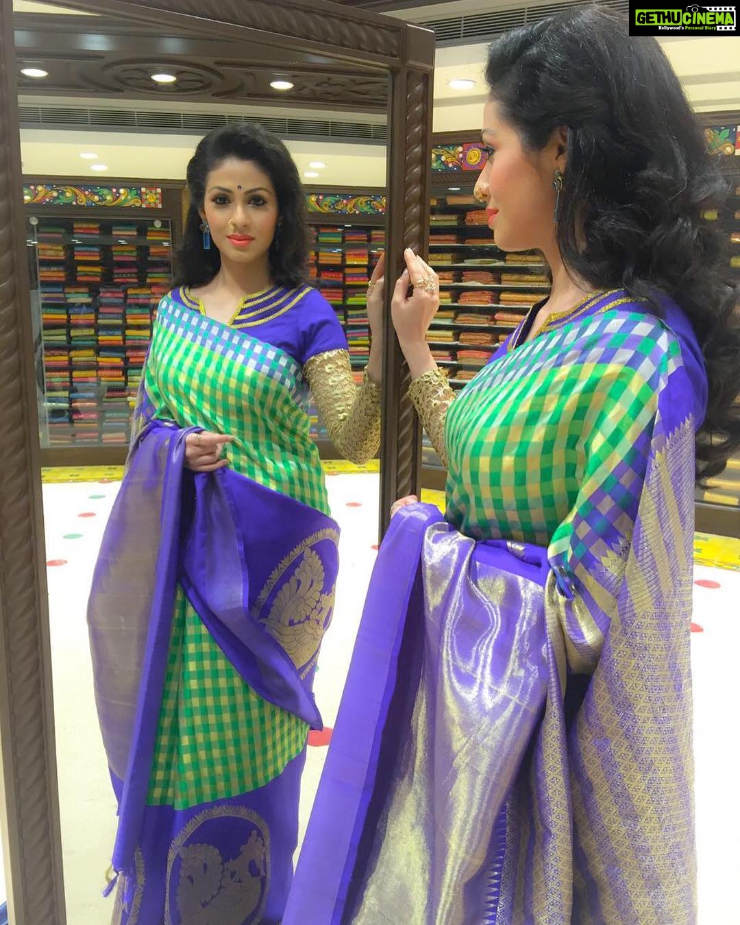 Sadha Instagram - #indiantradition #silksaree #southindian 😄