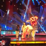 Sadha Instagram - Some impromptu dancing with #ganeshmaster & #shekharmaster 😄 #funtimes #realityshow #judge #danceshow