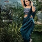 Sakshi Agarwal Instagram - Each time you try something for the first time you will grow - a little fear of unknown is removed and replaced with a sense of empowerment .. MUAH: @pavash_makeup @yolo.offl Outfit: @sionnahpretcouture Stylist: @vksara Photography: @zerogravityphotography Jewellery: @fineshinejewels Location :- @ajgardens_