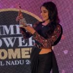 Sakshi Agarwal Instagram - Thank you @timesofindia for the honorable “Power Women” award - Best Debutant Performance❤️ . I dedicate this to the power woman in my life- My mom🥰 who has been there for me relentlessly and unconditionally . . Thank you @labelswarupa for the beautiful outfit and @mua_supriya @banu_hairstylist_sareedrapist dor decking me up❤️ . #chennaitimes #toi #timesofindia #powerwomen #awards #bestdebutant #sakshiagarwal #chennaitimes Taj Connemara