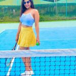 Sakshi Agarwal Instagram - Next shot is more important than Last mistake🎾 . #tennis #tennisskirt #sakshiagarwal #sports #holidays #loveforsports #burncalories #tenniscourt #tennisgirl #tennislove #sundayvibes #sundayfunday The Leela Goa