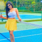 Sakshi Agarwal Instagram - Success is a series of small wins💞 . Learning new skills everyday💞 . #tennis #tennisskirt #sakshiagarwal #sports #holidays #loveforsports #burncalories #tenniscourt #tennisgirl #tennislove #sundayvibes #sundayfunday The Leela Goa