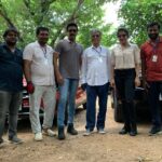 Sakshi Agarwal Instagram - My next❤️ . Missed working in the last project but happy that there is a right time for everything❤️ @dir_sac @thondankani . With the entire crew❤️ Butt Road,St.Thomas Mount
