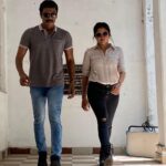 Sakshi Agarwal Instagram - My next❤️ . Missed working in the last project but happy that there is a right time for everything❤️ @dir_sac @thondankani . With the entire crew❤️ Butt Road,St.Thomas Mount