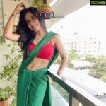 Sakshi Agarwal Instagram - Laugh like a BABY Live like a QUEEN🔥 . #saree #mybiggestlove #instaglam #green #redblouse #natural #smile #happy #fitnessjourney #kollywood #mollywood #sareelovers Chennai, India