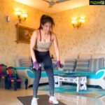 Sakshi Agarwal Instagram - Wanna feel Pumped up on this Boring day? . Save this workout and go after it🔥 . Routine: 💫Dumbell Jump squat to curl to Jump Squat 💫Dumbbell RDL to Squat Clean 💫Double Dumbbell Jump swing to Low Squat Swing 💫Single Dumbbell plank reach to opposite toe 💫Single Dumbbell half burpee with curl 💫Double Dumbbell swing with Jack #fitstagram #fitnessmotivation #fitspo #fitnesslifestyle #fitnessgirl #fitgirls #dumbbell #dumbbelltraining #dumbbells #dumbbellswings #cheetahprint #whatiworetoday #sakshiagarwal #biggboss #biggbosstamil Chennai, India