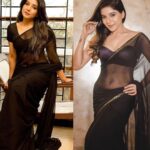 Sakshi Agarwal Instagram - ❤️Hi there, Need YOUR opinion❤️ One of My first ever Saree shoot (3-4 years back)Vs one of my latest Saree shoot just before lockdown. . Ofcourse I love the colour Black and love wearing Saree, but Today I want to know which one do YOU like more❤️🔥 👉👉👉👉👉👉L or R👈👈👈👈👈👈 . Its ok if you dont like both also🤗 . #black #saree #ethnic #gorgeous #color #blackoutfit #beforeandafter #glowup #instagood #instamood #sareelove #biggboss #biggbosstamil #biggboss3 . @rahuldev1177 @sarancapture @fab_by_faiza @makeupbywanshazia @makeup_by_kavitha_sekar Chennai, India