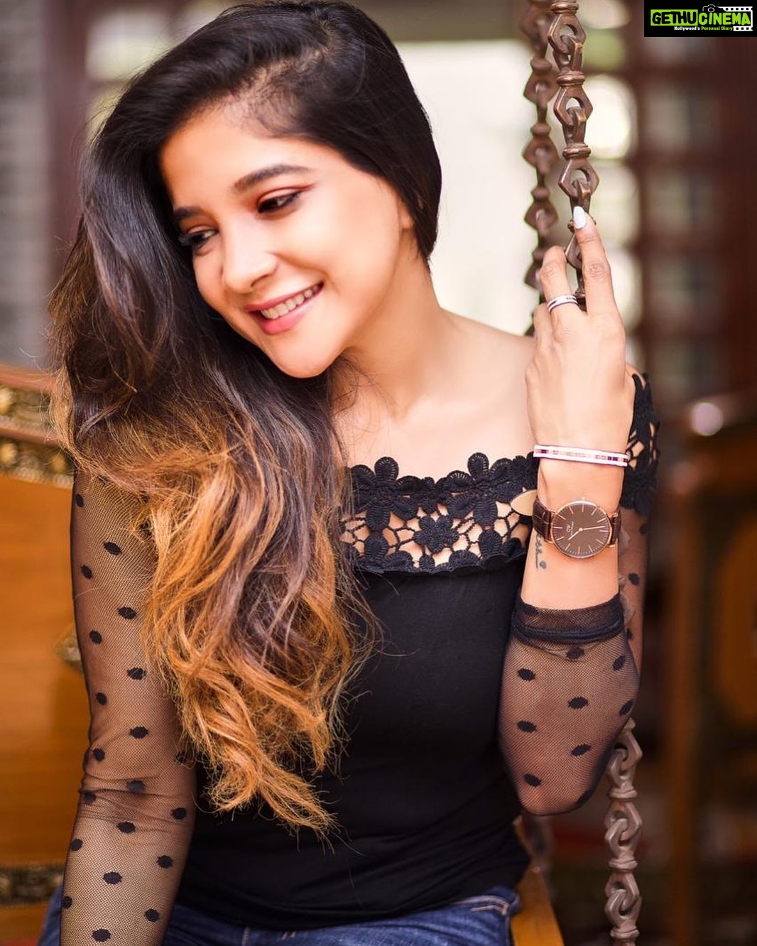 Sakshi Agarwal Instagram - Love styling my outfits with @danielwellington watches. Use my code SAKSHIA to get a 15% off on your purchase on the website and stores. #danielwellington Chennai, India