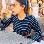 Sakshi Agarwal Instagram - Somethings never change! always a routine to keep my mind free, happy and relaxed , that's my Ginger tea For me 🥰 This time in “cutting” style😇 ITC Grand Goa
