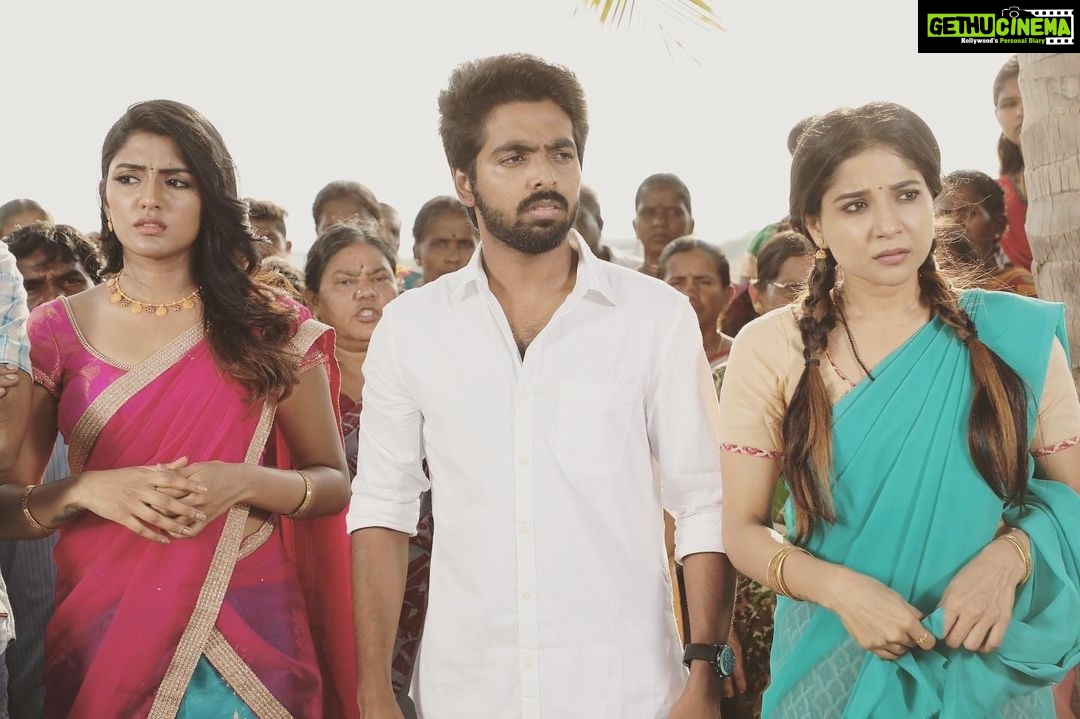 Sakshi Agarwal Instagram - #aaiyarajenmangal @gvprakash @yourseesha #ezhil @actorsathish @onlynikil @proyuvraaj #village #getup #love #halfsaree #kollywood #cinema