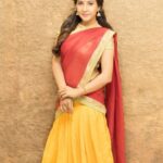 Sakshi Agarwal Instagram - @karthiksrinivasan007 @prajanyaanand Be someones sunshine when their sky is grey💥💫⭐️ #sakshiagarwal #kollywood #karthiksrinivasan #cinema #tamil #mollywood #loveforhalfsaree #yellow #tamilponnu #standyourground #womanwithstyle