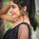 Sakshi Agarwal Instagram - Just me and my happiness in black❤️ . #aranmanai3 #pressmeet #candid #goodday #myfavoutfit❤️ . @sensphotography_ Chennai, India