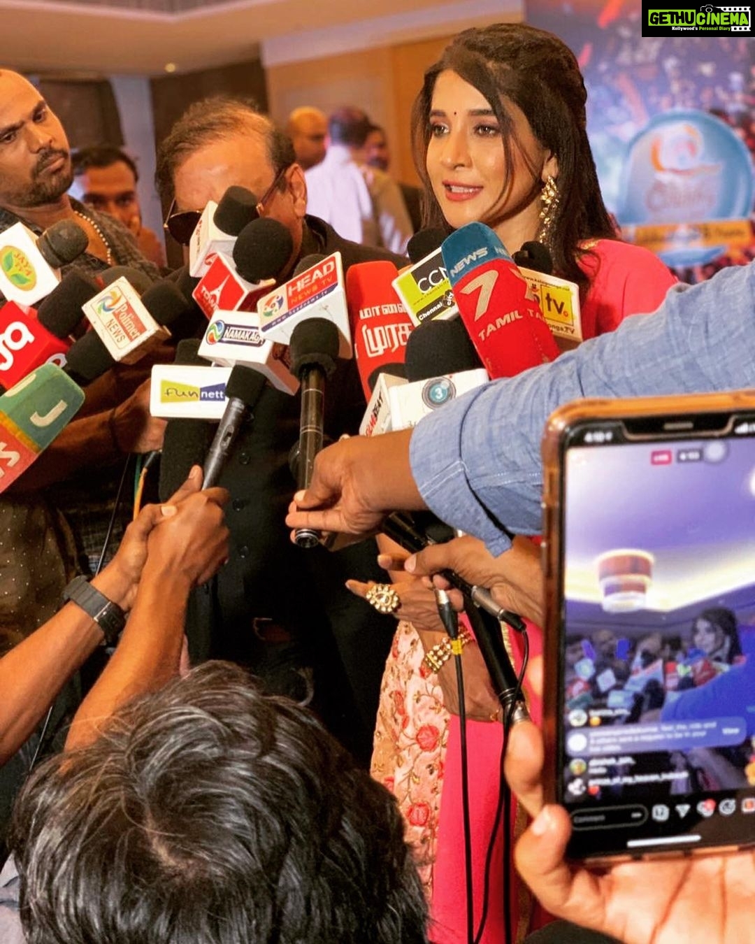 Sakshi Agarwal Instagram - Such a killer event #pressmeet for #countryclubchennai #navratri #special! Thank you team for the beautiful look❤️❤️❤️❤️❤️❤️ @chandini_khanna0101 @viji_sharath @fineshinejewels Feel like a princess🧚♀️✨ The Raintree, Anna Salai