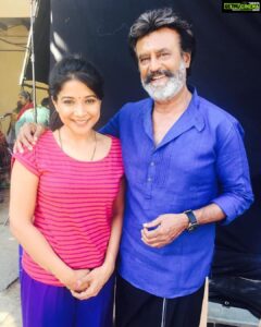 Sakshi Agarwal Instagram - Epitome of success A man of discipline, determination and courage for generations to follow! A real HERO!! Happy birthday @rajinikanth sir:) #hbdsuperstarrajinikanth #kaala #throwback #instapic Chennai, India