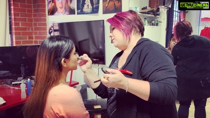 Sakshi Agarwal Instagram - When @yourmakeupexpert beautifies me📸📸 @thegerardharrison @fashionkali_usa #throwback