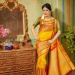 Sakshi Agarwal Instagram - The world worships a woman as a godess✨✨ Coz every night her thoughts weigh heavily in her soul But every morning she would get up to fight another day, Every night she survives🧚‍♀️🧚‍♀️ Photography : @foreshorestudio28 Styling : @ratikhavenugopal Director: @sm.maran Brand: @arrssilks.official