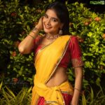 Sakshi Agarwal Instagram - May this festival of lights bring you lot of joy and happiness in its truest sense✨ . Happy Diwali to my insta family! Love you all for the love and support you have showered on me❤️ . #diwali #diwalioutfit #diwalicelebration #halfsaree #crackers . Makeup: @manishamakeupartistry Photography: @dilipkumar_photography Hairstylist: @hairstylist_rajee1111 Costume Designer: @faamysfashions Jewelry: @new_ideas_fashions Chennai, India