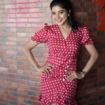 Sakshi Agarwal Instagram - Confuse them with your silence, Shock them with your actions💕💕 . @arunprasath_photography @divastylistmakeupartistry @tisisnaveen @pugazhmurugan_ . #redpolkadots #redpolkadotdress #candid #chilling #instagood #instapic Chennai, India