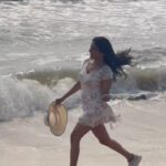 Sakshi Agarwal Instagram - You dont need anything in front of the ocean! . #adshootreel #behindthescenes #stepstone #beachreels #beachlife #instagramreels #feelitreelit #reelsofinstagram #explorepage #explore #trendingsongs #abcdefu Pondicherry
