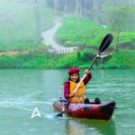 Sakshi Agarwal Instagram - Two mins into learning #kayaking and this beautiful weather and rain❤️ #kayakingadventures . #wildplanet #adventure #resort #fun #natureaesthetic #adventurenthusiasts #instagramreels #feelitreelit #explore #explorepage #raining