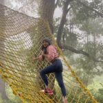 Sakshi Agarwal Instagram - When I crawl up the web😂 Spiderman feel🙈 . #feelkaroreelkaro #feelitreelit #wildplanetresort #wildlife #adventuretime #travelreels #adventurereels #sakshiagarwal #ınstagramreels #webcrawling #wildlifeaddicts #biggboss #adventuretravel #keralatourism #tamilnadu #devala . @wildplanetresort
