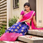 Sakshi Agarwal Instagram - ❤️❤️❤️ . @diwahar_photography @diwa_har @plush_boutique_jb @kalaiartistry @teamaimpro . #halfsaree #traditional #traditionalwear #halfsareelove #pinkhalfsaree #smilemore #shinebrightlikeadiamond #pinkaesthetic #gardenaesthetic #southindianlook #southindianlehenga #biggboss #sakshiagarwal #sakshiagarwalsaree Chennai, India