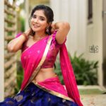 Sakshi Agarwal Instagram - Shine Bright like a Diamond✨ . @diwahar_photography @diwa_har @plush_boutique_jb @kalaiartistry @teamaimpro . #halfsaree #traditional #traditionalwear #halfsareelove #pinkhalfsaree #smilemore #shinebrightlikeadiamond #pinkaesthetic #gardenaesthetic #southindianlook #southindianlehenga #biggboss #sakshiagarwal #sakshiagarwalsaree Chennai, India