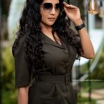 Sakshi Agarwal Instagram - You are more powerful than you know and they fear the day you discover it❤️ . Outfit&styling @fab_by_faiza Photography @arvindkannanphotography Make up @aksharasalonandstudio Hair style @makeupbyyesu Venue : @elementsoneastcoast . #photoshoot #fashion #lifestyle #instamood #instagood #instalike #instafashion #curls #chennai #kollywood #biggboss #tamilactress #boots #sunglasses #cateyeliner #ootdfashion #formalaesthetics #gardenaesthetic #greendress Chennai, India