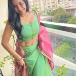 Sakshi Agarwal Instagram – Beautiful, Brilliant and Brave🌼
.
@sindira_by_swethaindiran 
.
#lehenga #halfsaree #traditional #kollywood #tamilponnu Chennai, India