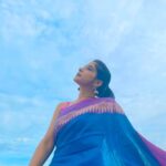 Sakshi Agarwal Instagram - Flawed, quirky, imperfect, beautiful & Magical! Just the real Me❤️ . #sareelove #bluesky #freshair #stayhomestaysafe #beyou #tamilponnu #kollywood #mollywood Chennai, India
