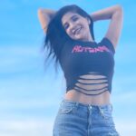 Sakshi Agarwal Instagram - Just vibin’ with the sky . #skyphotography #blueskies #streetstyle #fila Chennai, India