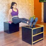 Sakshi Agarwal Instagram - Epic workout at Home🔥 . Just take any two strong stools or chairs and you can do these simple but effective workouts at home! Make sure you stretch well before and after❤️ . Swipe 👉👉👉👉👉👉👉 1)Stool hop with shoulder tap 2)High arm hold kick outs 3)Stool hop - side with kick set 4)Made up My own workout 5)Stool tricep dip . #fitfam #workoutmotivation #workoutroutine #trending #stayhome #stayfit #nogymnoproblem #workoutroutine #upperbodyworkout #sakshiagarwalworkout Chennai, India